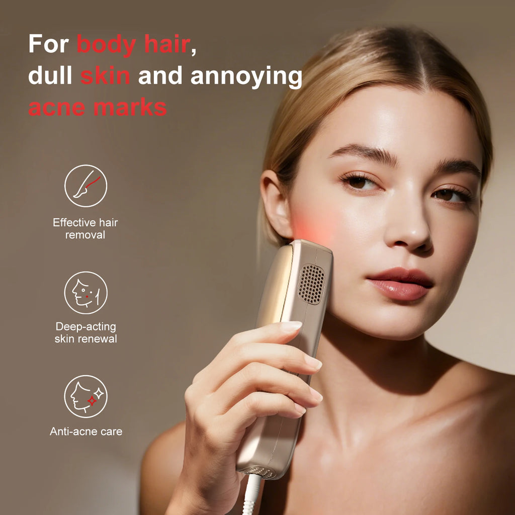 ANLAN IPL Hair Removal Unlimited Permanent Hair Removal 26J Laser Painless ICE Cooling Smart Hair Removal Device For Face Body