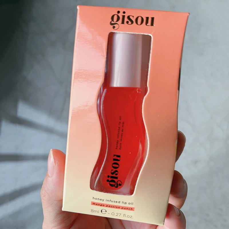 Gisou Moisturizing Lip Balm Original Lip Oil Gloss Care Of The Lips Benetitnt For Lips Plumping Exfoliating Plumping Gloss Oil