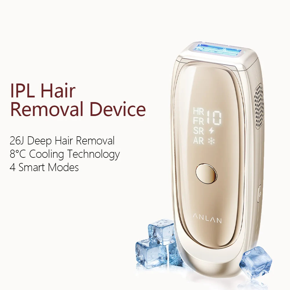 ANLAN IPL Hair Removal Unlimited Permanent Hair Removal 26J Laser Painless ICE Cooling Smart Hair Removal Device For Face Body